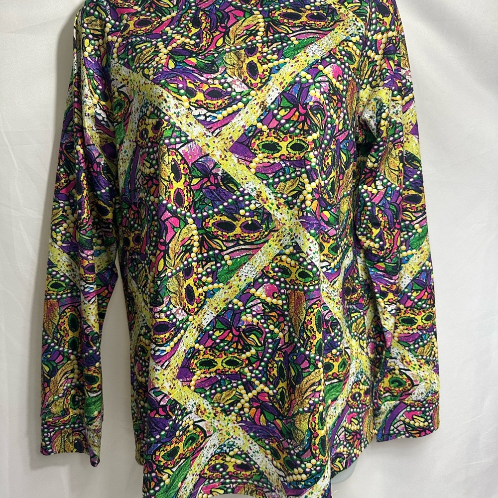 Colorful Long Sleeve Women's Top